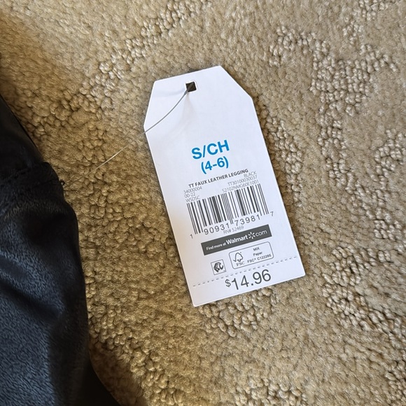 Time and Tru faux leather leggings - Picture 3 of 4